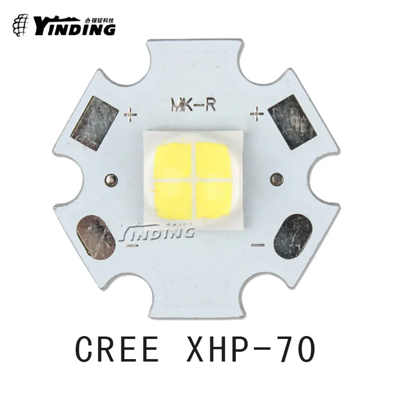 Светодиодный излучатель Cree XLamp холодный белый 6 в 6500 К 30 Вт 1 шт.|led emitter|xhp70 6vpower led 6500k