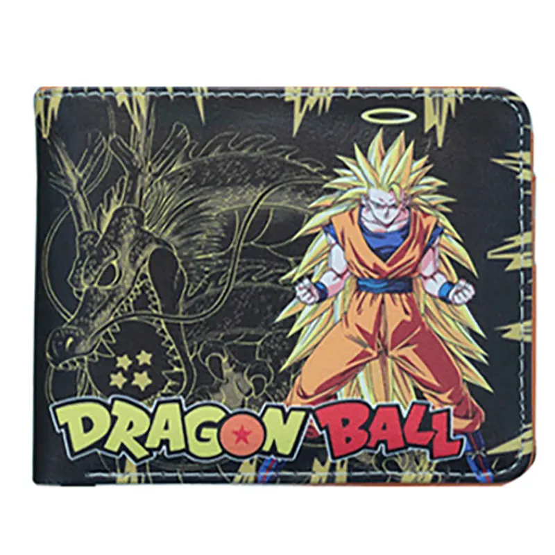 M Горячая новинка аниме-кошелек мультфильм Dragon Ball кошельки carteira анимация держатель карты сумки подарок для мужчин дети кожаный короткий кошелек - Цвет: M
