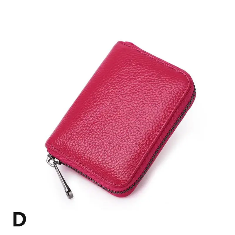 D Men Wallet Credit Card Holder PU RFID Blocking Pocket Purse - Цвет: D