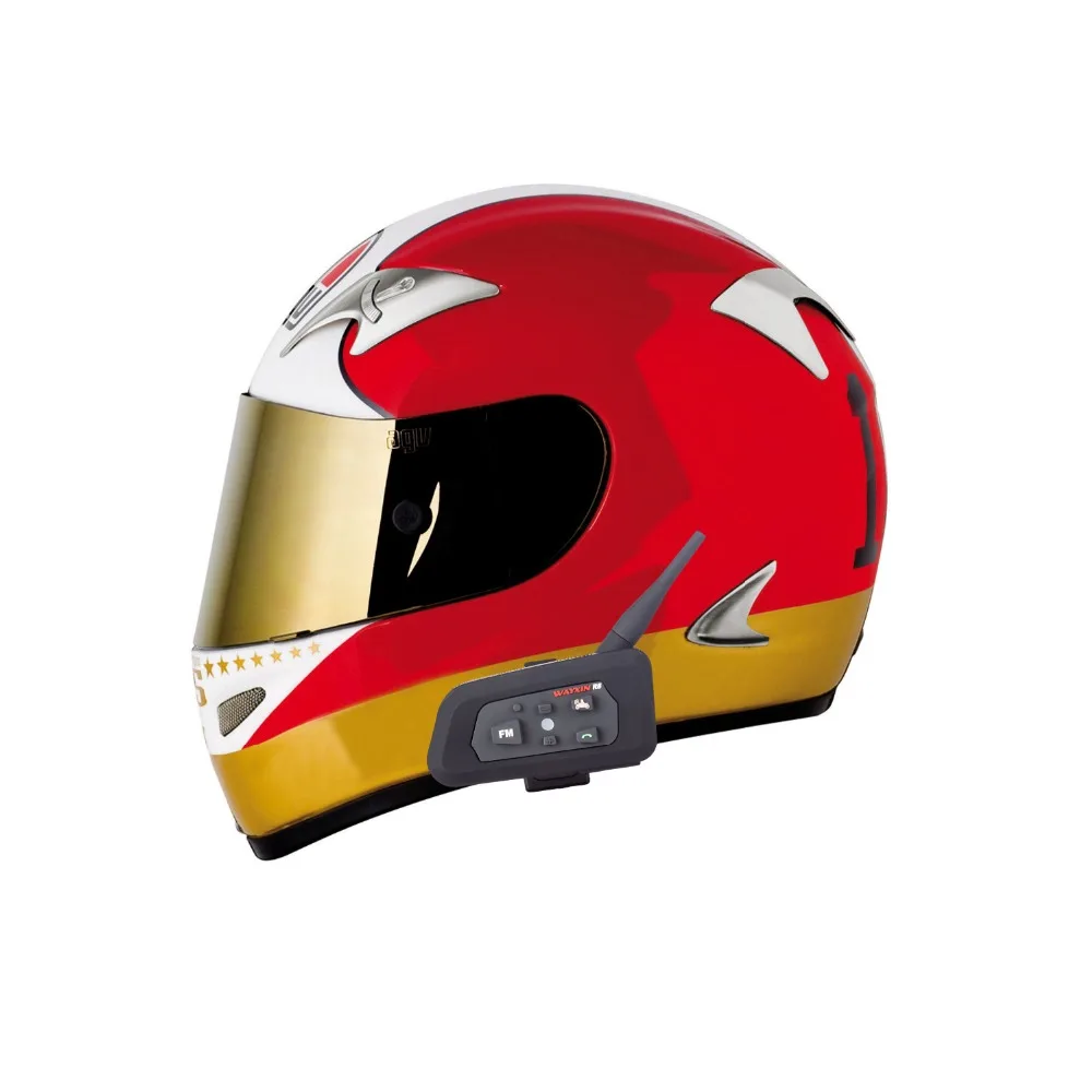 2 шт. 1200 м Bluetooth Интерком мотоциклетный шлем гарнитуры интерком для 6 всадников BT