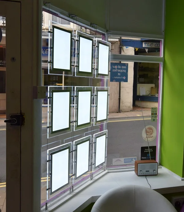 Окно светодиодный дисплей с подсветкой акриловой панелью A4 светильник коробка