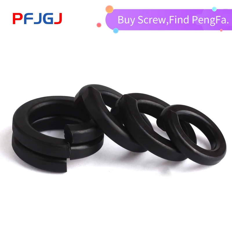 

Peng Fa DIN127 M1.6M2M2.5M3M4M5M6M8-M48 GB93 Blackening Class 8 Bullet Cushion Spring Washer Spring Washer Opening Washer
