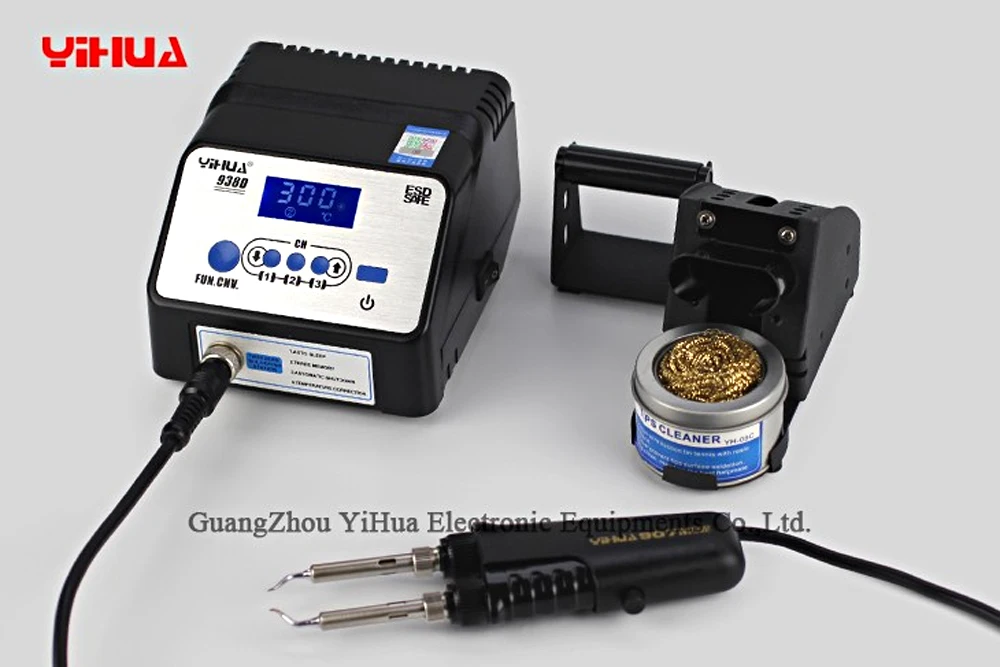 YIHUA 938D паяльный пинцет, ремонтная паяльная станция, электрический горячий Пинцет для BGA SMD, Ремонтный пинцет, утюг 110 В 220 В, штепсельная вилка стандарта ЕС и США