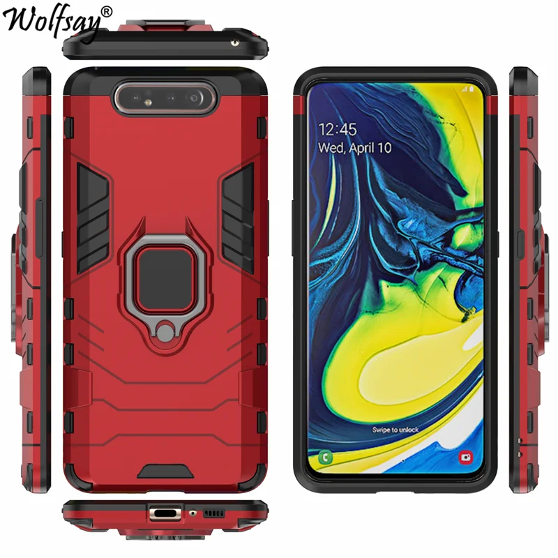 Чехол для Samsung Galaxy A80 защитный чехол с магнитной присоской ударопрочный полным