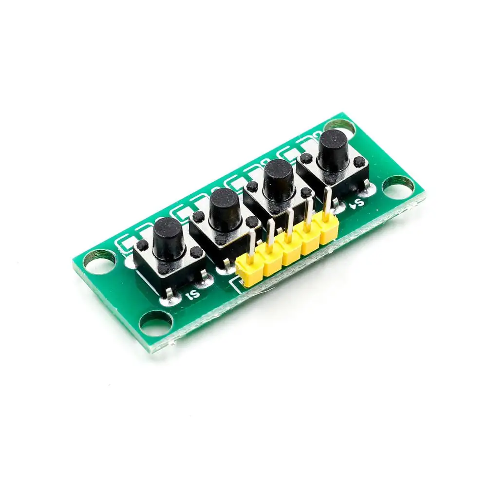 DIY Kit 1x4 4 независимый кнопочный модуль клавиатуры микроконтроллер для Arduino