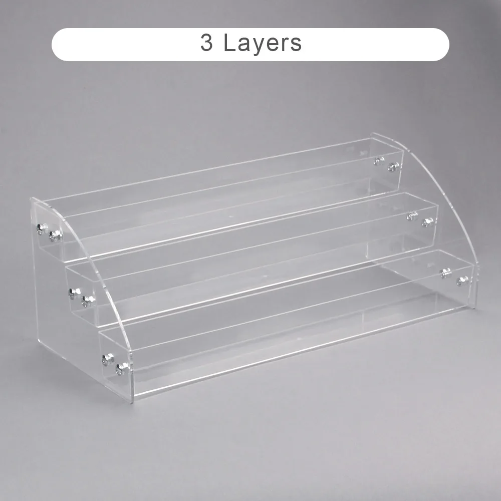 3 Layers 1-7 ярусов акриловая стойка для лака для ногтей инструменты для ногтей косметика дисплей хранение макияж Органайзер подставка держатель оборудование для дизайна ногтей полка - Цвет: 3 Layers