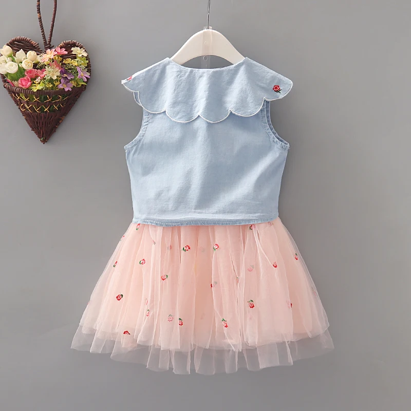 Детский комплект одежды для девочек летняя модная детская одежда с цветочным