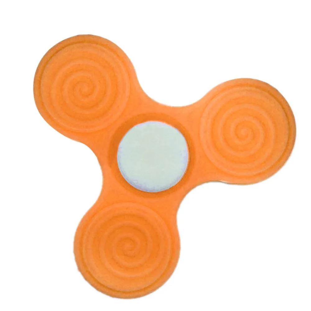 1pc Hot Silicone Multi-color Finger Fidget Metal Hybird Bearing Gyro Kids Desk Toy color will be send by random