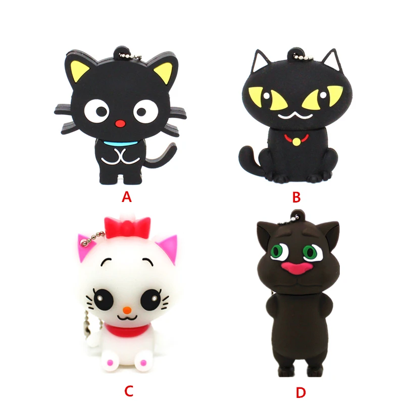 

New design Pendrive Talking Tom USB Flash Drive 16GB 32GB cute cartoon cat 4GB 8GB 64GB Pen Drive memory stick u stick chococat
