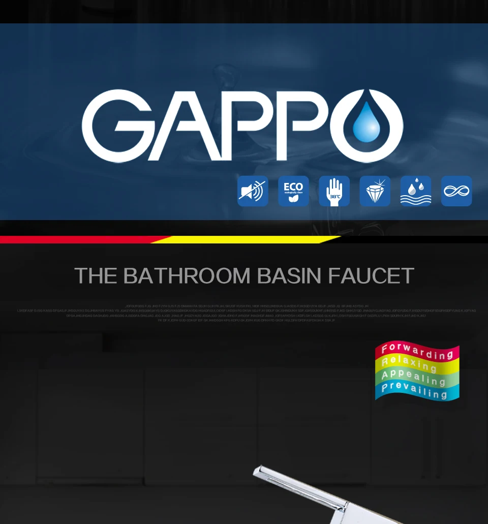 GAPPO, водопроводный кран для раковины, кран для ванной, смеситель для ванной комнаты, кран для ванной комнаты, кран для раковины, кран для раковины