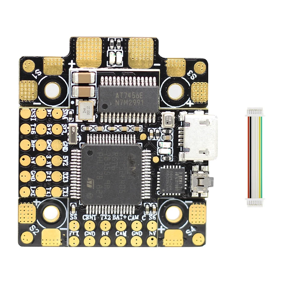 HGLRC вперед F4 AIO бесщеточный контроллер полета 20X20 мм STM32F405 3-6 S с разъем gps на плате OSD