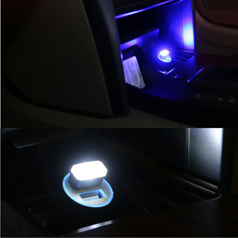 Автомобильный Стайлинг USB атмосферный светодиодный свет автомобильные