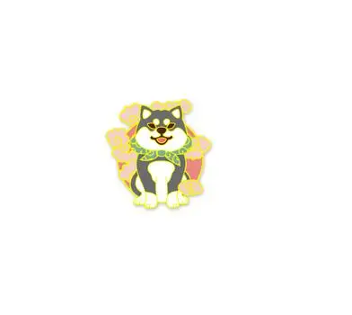 badge 2 Shiba Inu Doge брелок для ключей с логотипом металла 3D кулон Коллекционные вещи Косплей Shiba Inus вентилятор, связка для ключей в виде собаки из значок на цепочке высокое качество - Цвет: badge 2