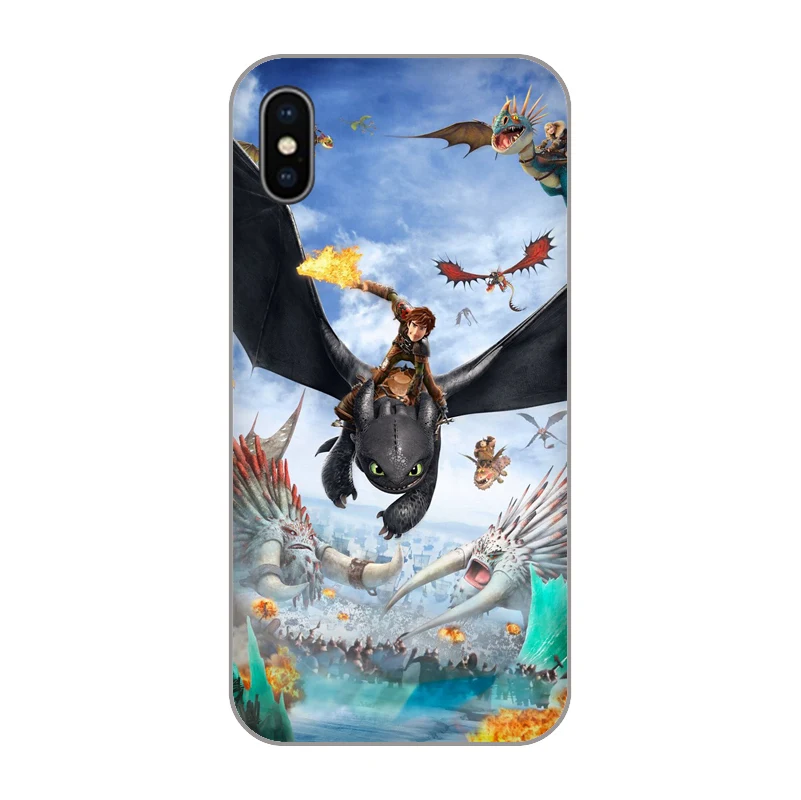 Soft TPU Silicone Mobile Phone Cases Cover for iPhone X XR XS Max 10 7 6 6s 8 Plus 4 5 5S SE 5C How To Train Your Dragon 3 |