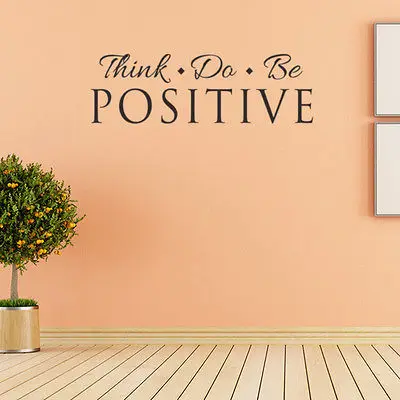 Наклейка на стену надпись Think Do Be съемные наклейки для домашнего декора виниловое - Фото №1