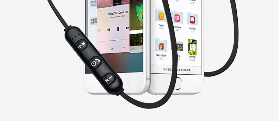 Беспроводные наушники, Bluetooth наушники, магнитная гарнитура с шейным ремешком, спортивные наушники для бега, Bluetooth наушники для iPhone 7 X, Xiaomi наушники