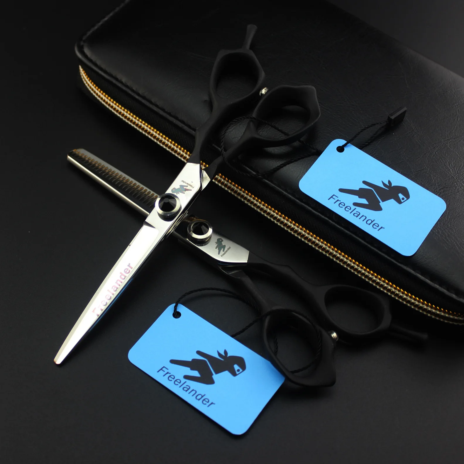 

6 "острые лезвия ножницы для волос черная эластичная ручка Профессиональные Парикмахерские ножницы парикмахерские ножницы, салон ножницы для стрижки