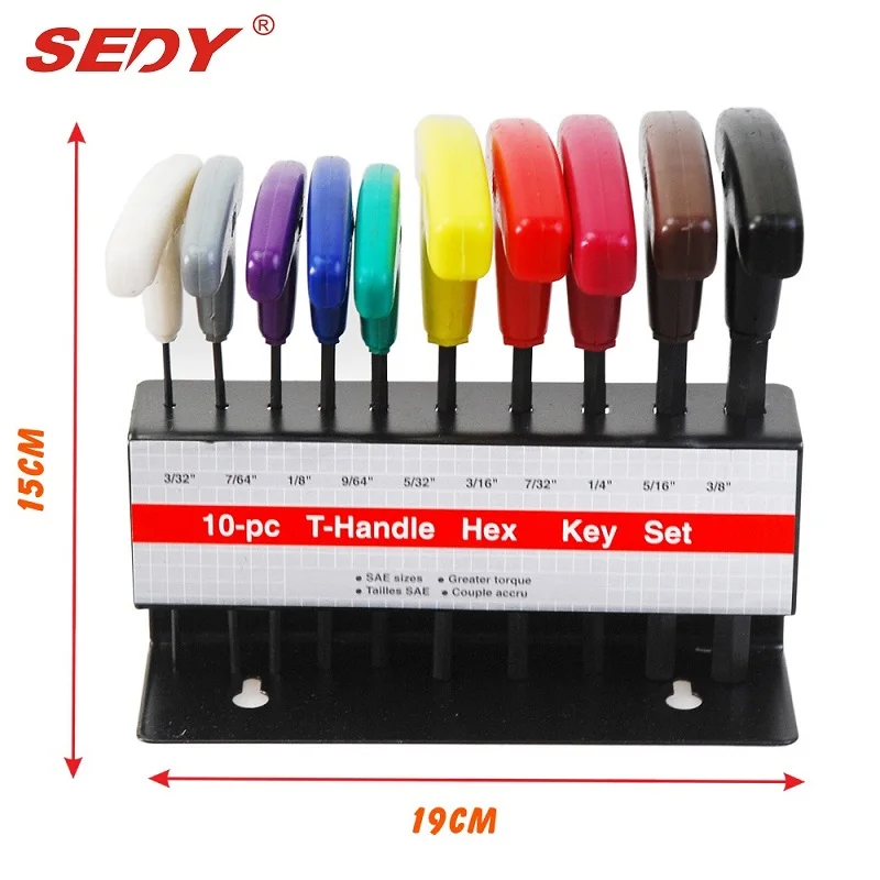 Набор шестигранных ключей 20 шт. метрические и SAE шестигранные гаечные ключи с