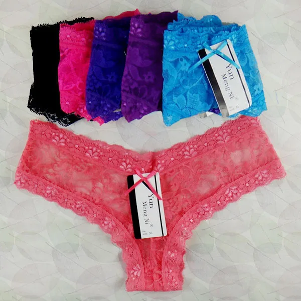 

Bragas sexy Women's panties Sheer Lace underwear women briefs thongs 2016 Solid Silk Panties String Woman Underwear