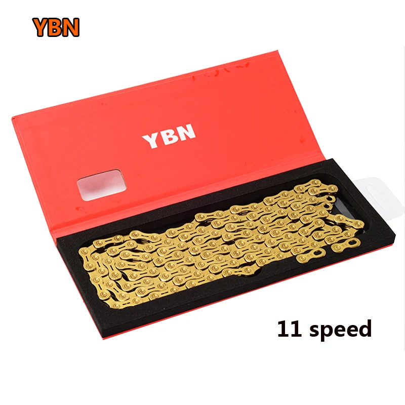 YBN Ультралегкая 10 11 цепь для скоростного велосипеда внешняя полая горная