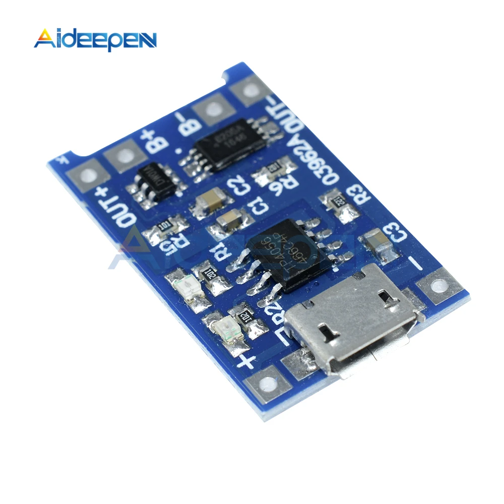 10 шт. зарядная плата 5 в 1 а с Micro USB 18650 для литиевой батареи модуль зарядного