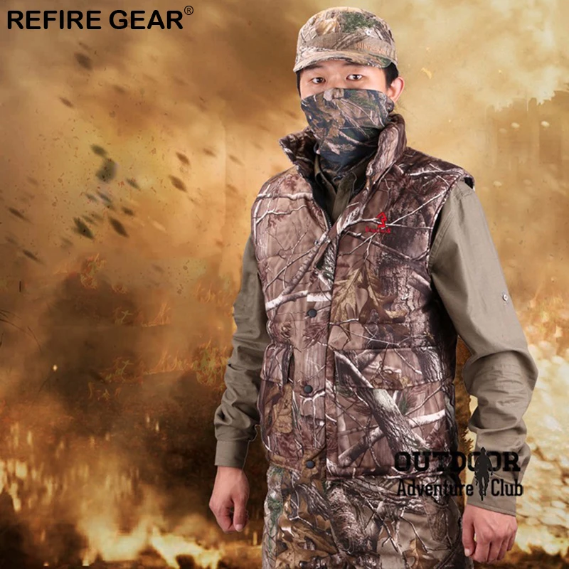 Зимний теплый Камуфляжный жилет для рыбалки Мужская теплая уличная одежда с