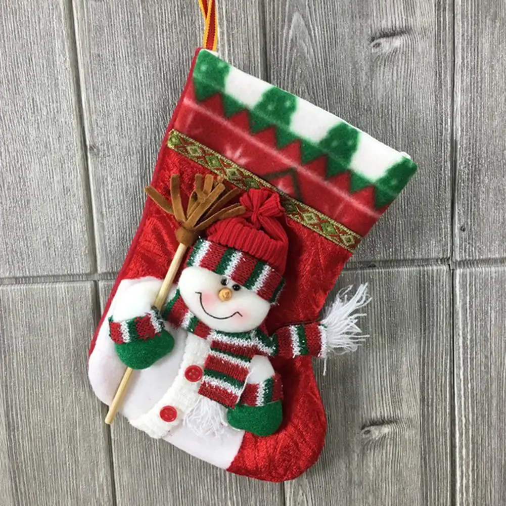 Рождественские носки Подарочный мешок Рождественская елка кулон декоративные