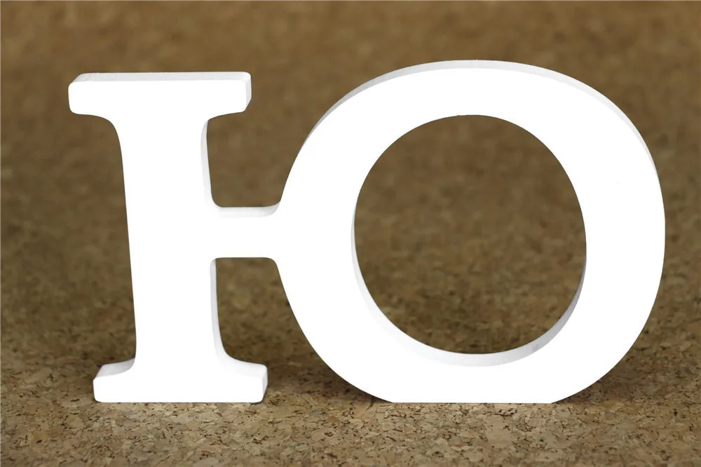 Новинка 15 см Деревянные белые русские буквы алфавита и цифры поделки дерево для