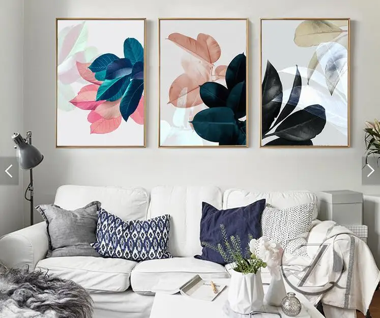 3 шт. абстрактные геометрические картины на холсте скандинавские постеры холст
