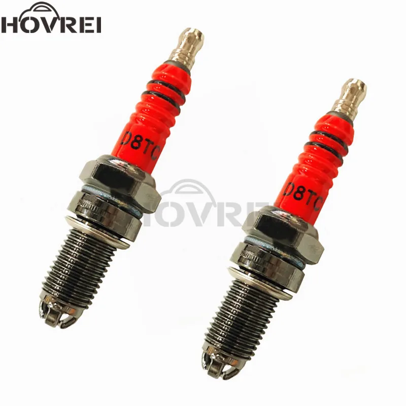 Свеча зажигания для мотоцикла 2 шт. D8TC питбайка квадроцикла мопеда багги скутера 3
