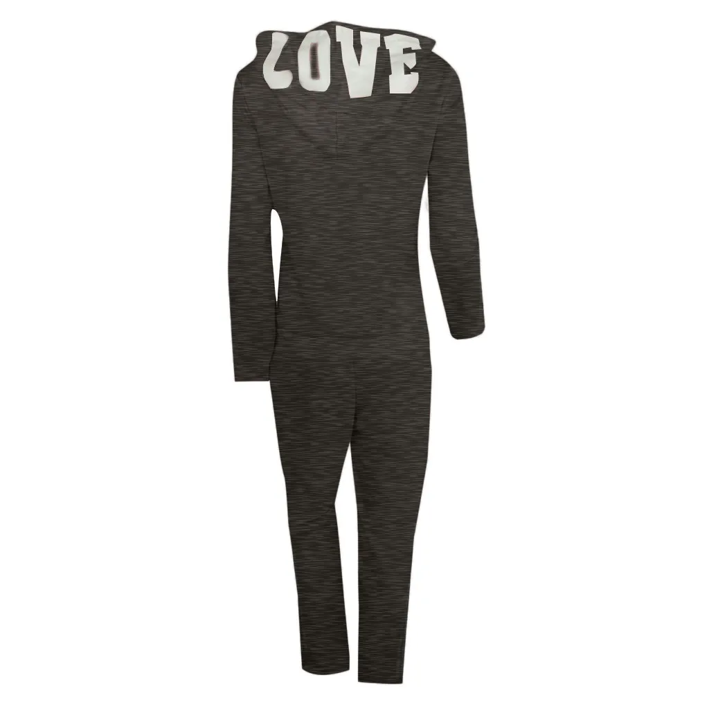 Женский комплект для бега Perimedes из длинных штанов и топа на молнии с капюшоном