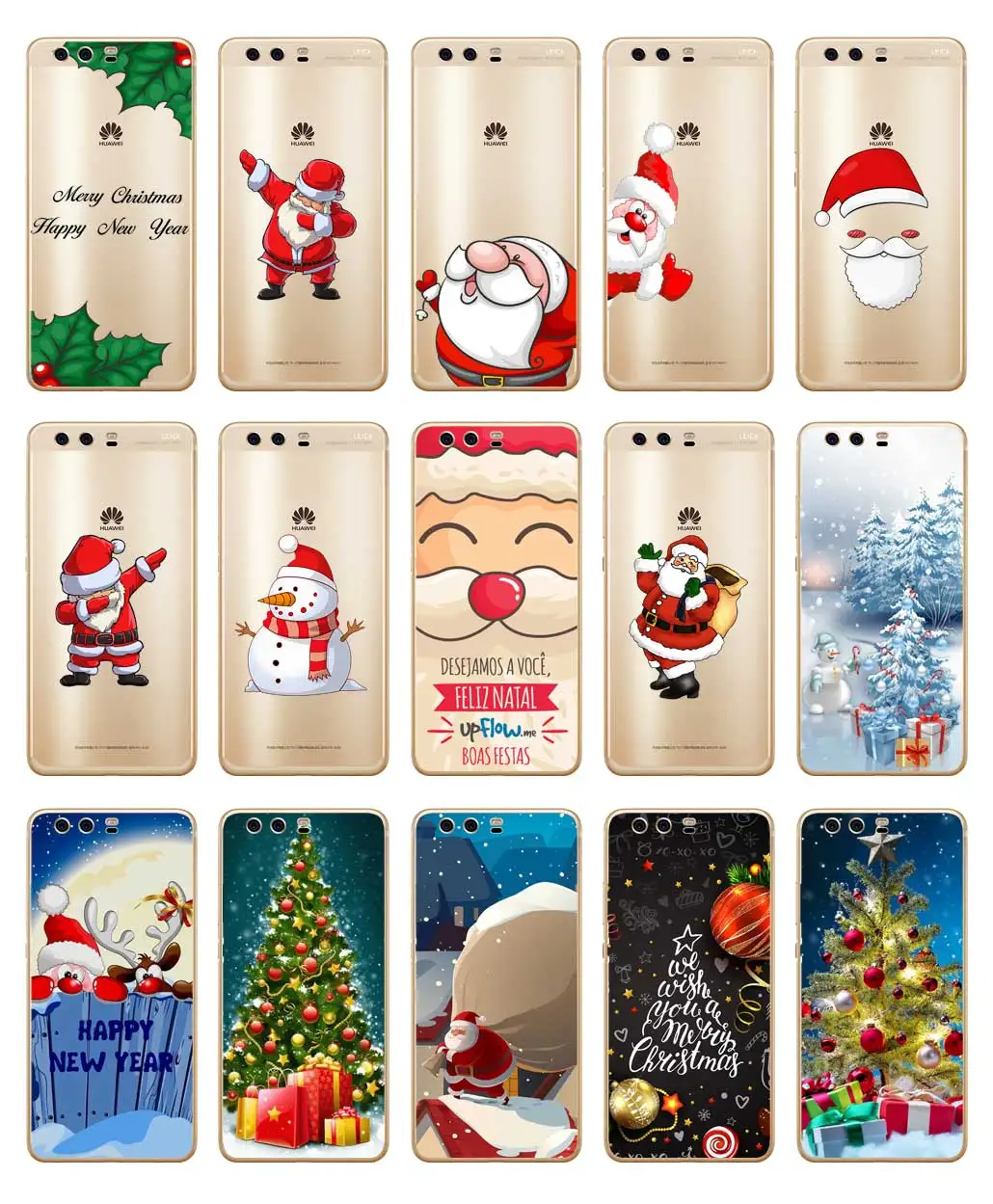 DREAMFOX L509 Christmas Tree Soft TPU Silicone Case Cover For Huawei P8 P9 P10 Lite Plus 2017 Honor 8 Pro 9 6X |