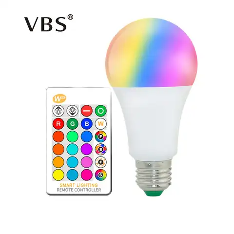 RGB Светодиодная лампа E27 220 в 110 В 2835SMD 5050 SMD 5 Вт 10 Вт 15 Вт RGBW RGBWW Светодиодная лампа полный 16 цветов с ИК-пультом дистанционного управления