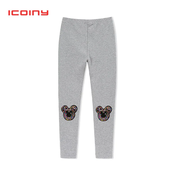 Эластичные штаны для девочек детские леггинсы с блестками Разноцветные Детские