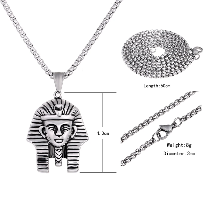 Ожерелье с подвеской из нержавеющей стали для мужчин и женщин|Ожерелья