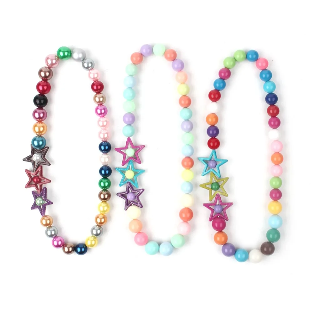 3 шт. жемчужное короткое ожерелье с изображением троллей украшение в виде звезды