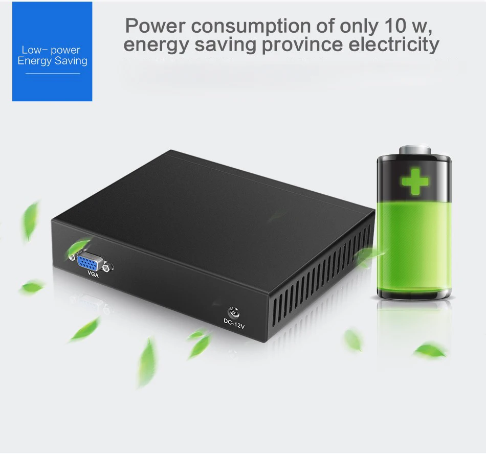 intel celeron J1900 Мини ПК windows 10 Четырехъядерный 4* гигабитный Ethernet LAN Мини компьютер pfsense брандмауэр маршрутизатор barebone ПК