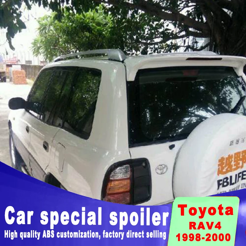 Для Toyota RAV4 1995-2000 пробивная установка высокого качества ABS сложенный спойлер автомобильный DIY краски аксессуары спойлеры