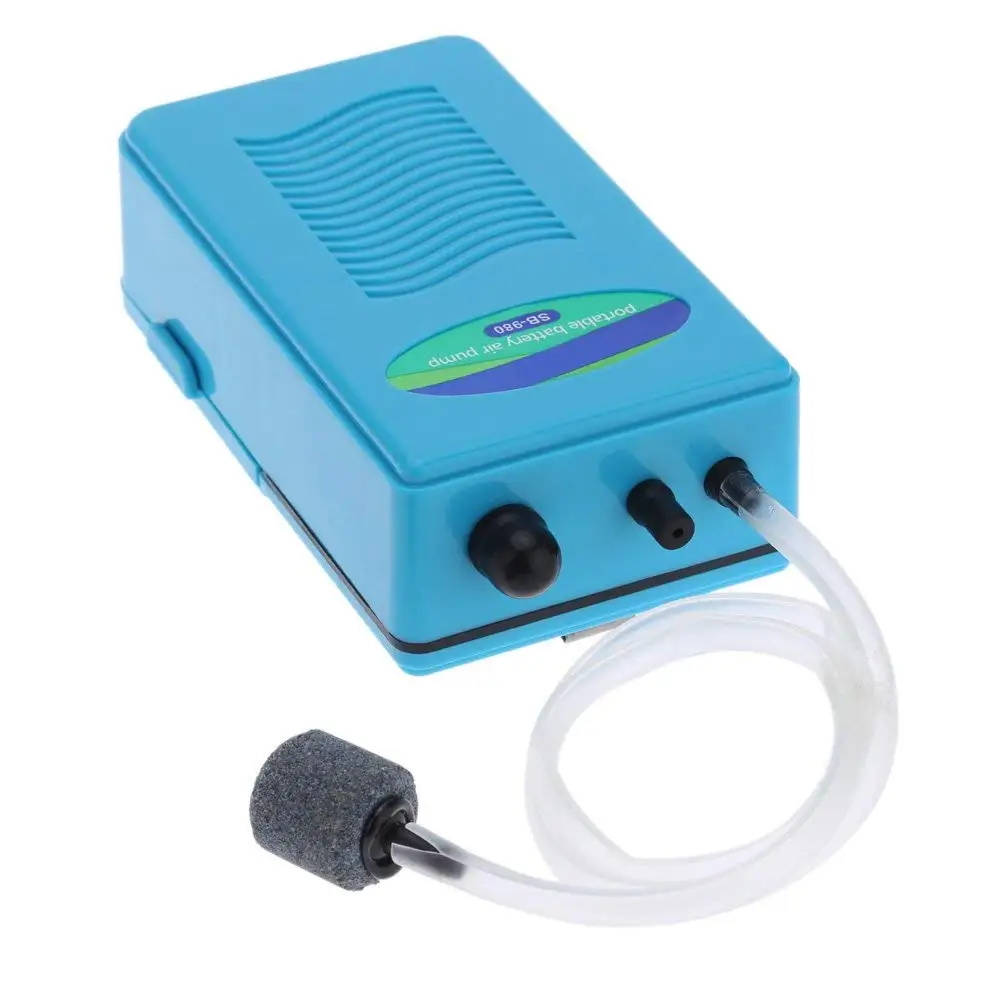 Ультратихий портативный кислородный насос с аккумулятором 1 5 в аквариумный