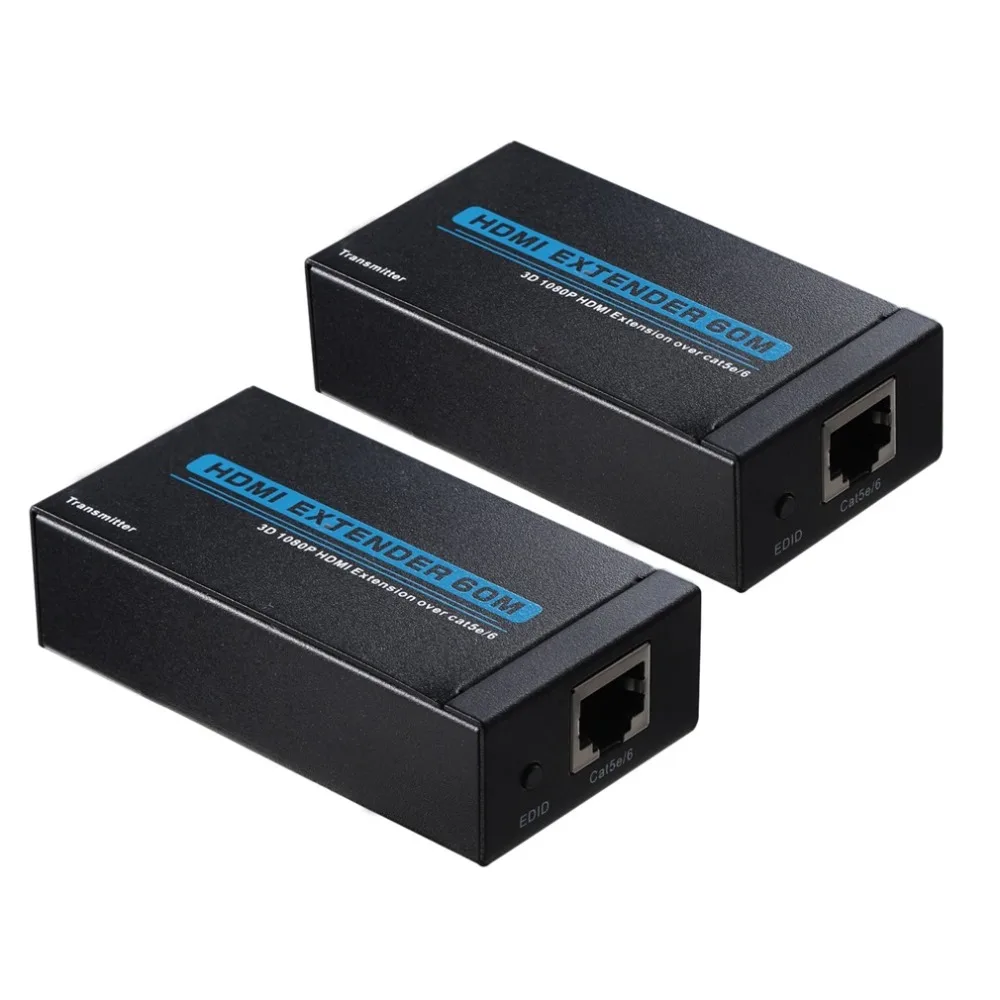 3D 1080P HDMI Удлинительный кабель по Cat5e/6 RJ45 удлинитель (до 60 м) J-Tech без настроек