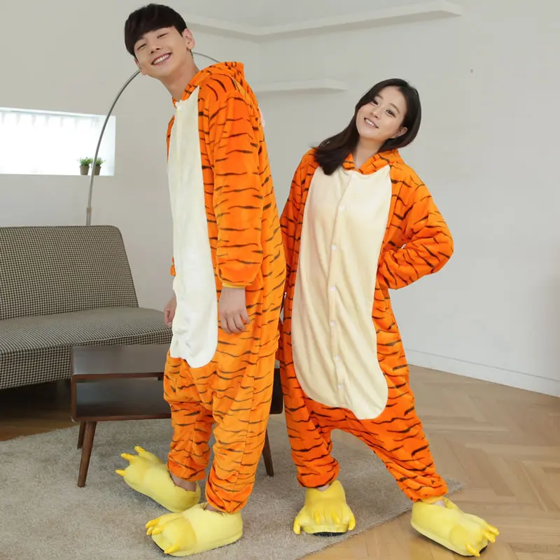 2017 тигр пижамы мультфильм аниме унисекс Onesie Косплэй для Для женщин мужчин