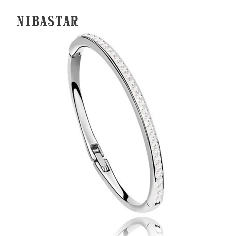 Pulseiras модный очаровательный браслет из белого золота/розового золота с