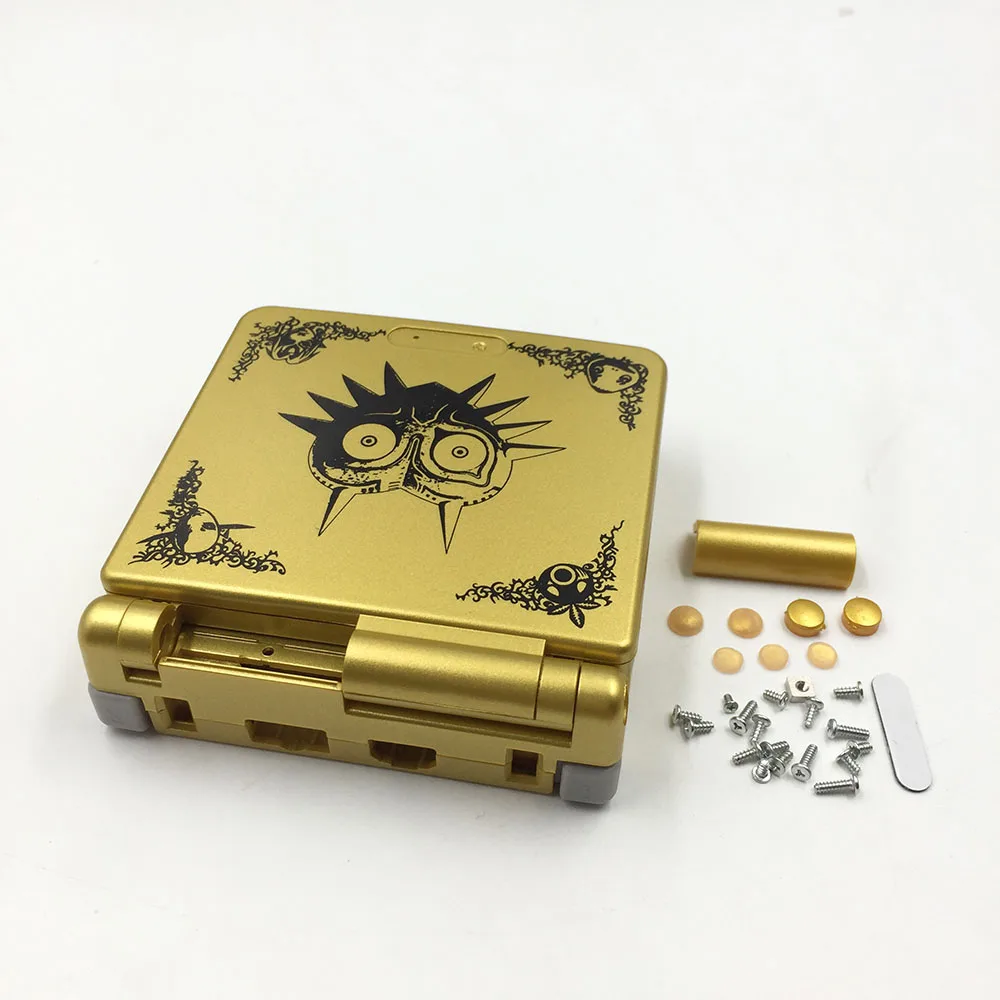 Золотой пластиковый корпус чехол для GBA SP Majora's Mask лимитированная серия|housing
