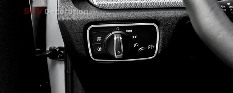 Для Audi A3 8V 2012 2013 2014 2015 2016 2017 2018 серебряные аксессуары для интерьера головной свет