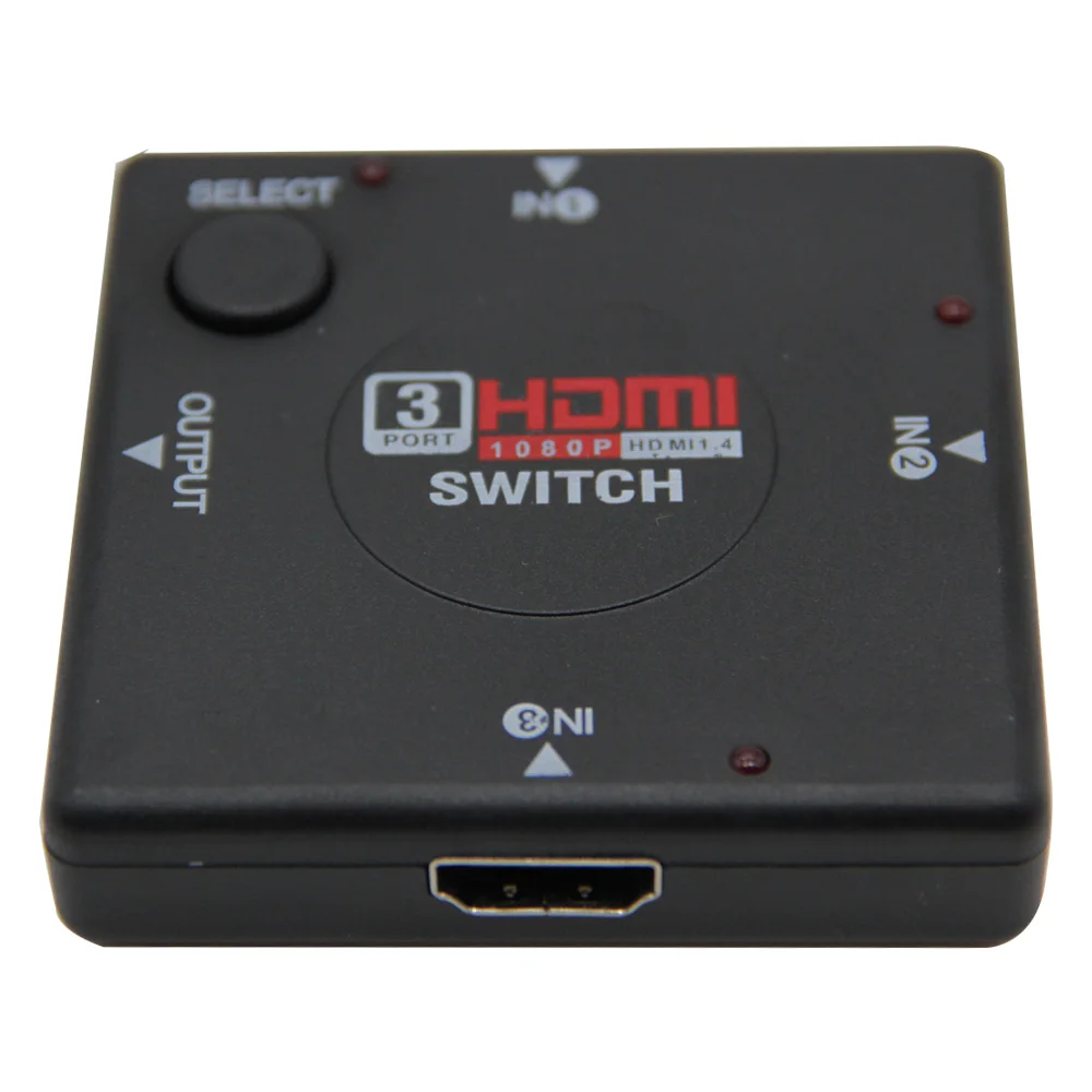 Мини коммутатор с 3 портами HDMI совместимый сплиттер 1080P входа 1 выход