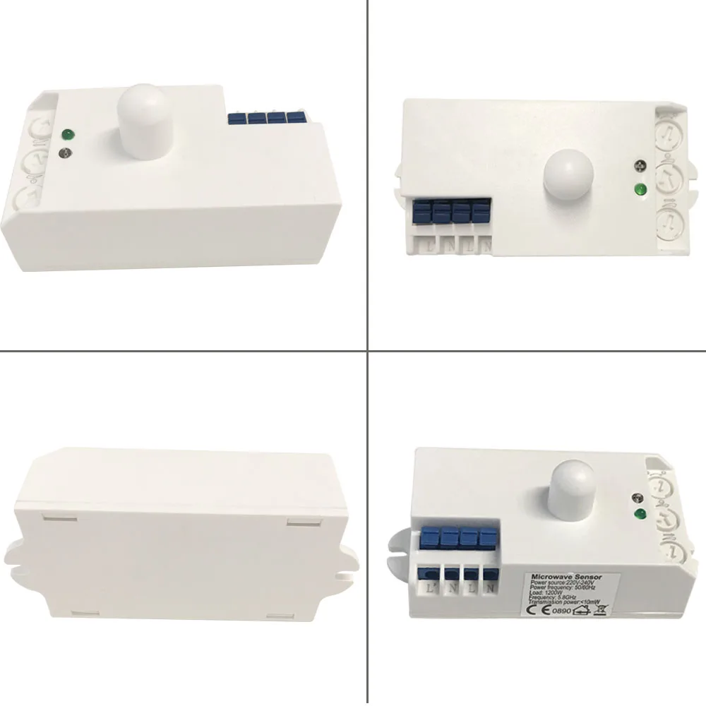 AC 220V 5.8GHz LED Microwave 360 Degree Radar Sensor Light Switch Human Body Motion Induction Controller Detect | Обустройство дома