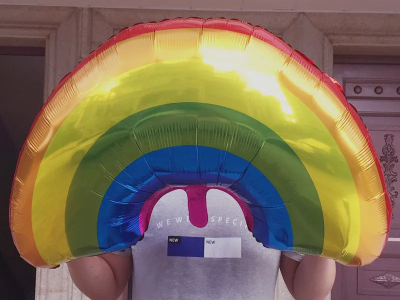 1 шт. радужные воздушные шары большого размера фольгированные гелиевые украшение