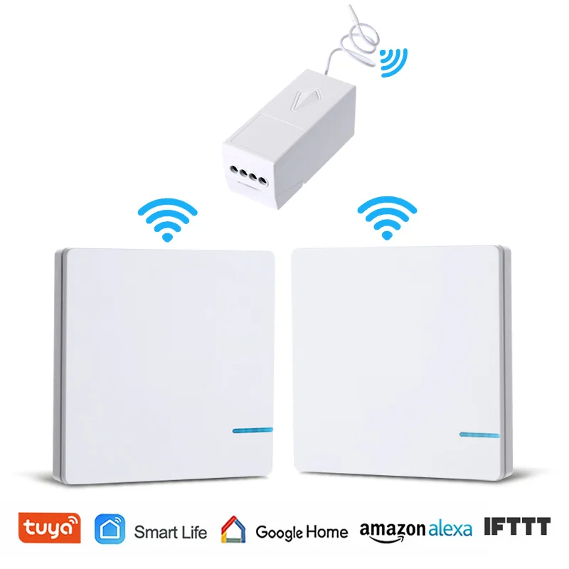 WiFi беспроводной светильник с дистанционным управлением Tuya Smart Life RF настенный выключатель водонепроницаемый Alexa Echo Google Home Голосовое управление - Цвет: Set D