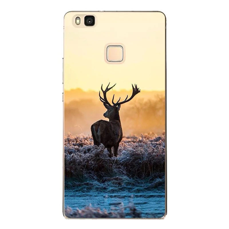 Покрытием и симпатичным принтом «кошка» для huawei Ascend P9 Lite G9 5,2 VNS-L21 VNS-L23 VNS-L31 VNS-L53 крышка рельефным мультяшным рисунком из ПУ или кожи - Цвет: A87