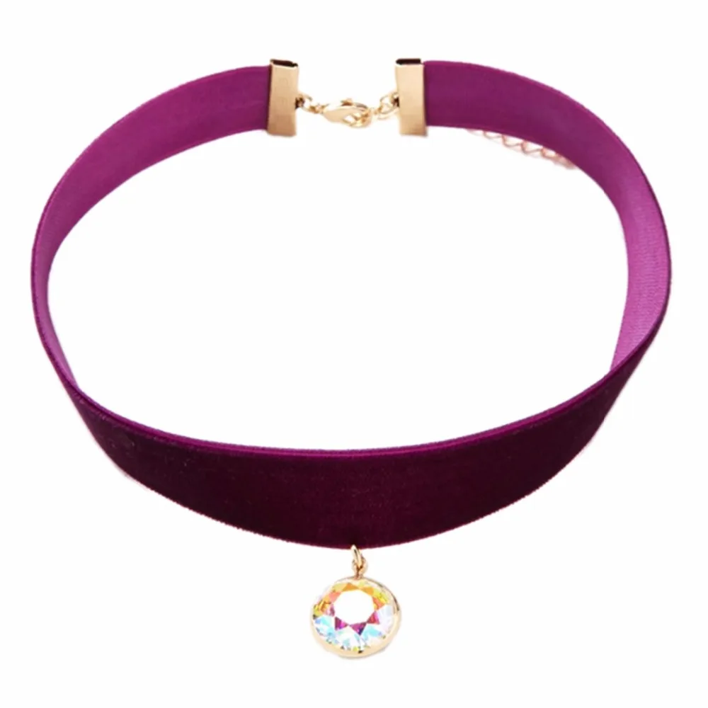 Ожерелье винно-красного цвета Новая мода с любым высоким воротником 39 см можно